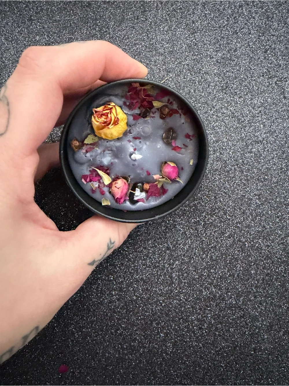 Midnight offering homemade candle
